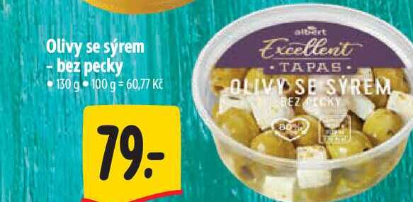 Olivy se sýrem - bez pecky 130 g