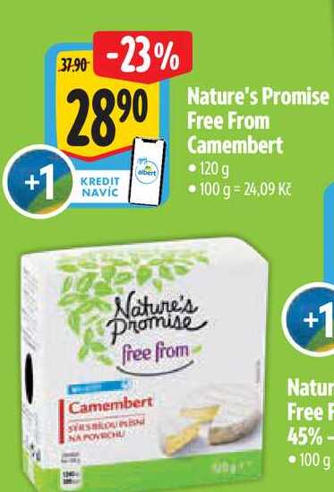 Nature's Promise Free From Camembert -120 g
