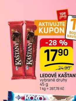LEDOVÉ KAŠTAN vybrané druhy 45 g