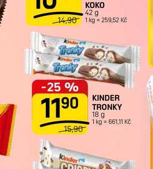 KINDER TRONKY 18 g