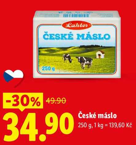České máslo, 250 g