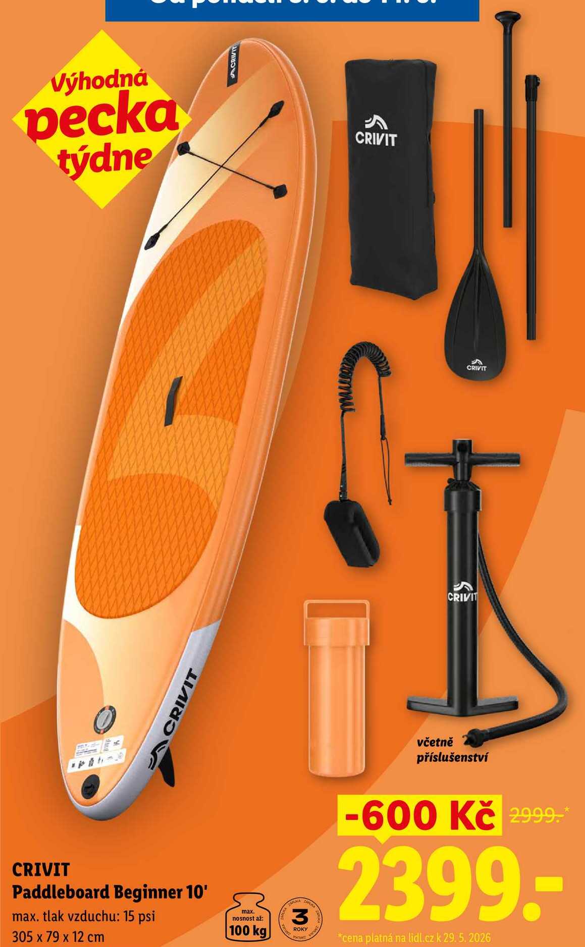 CRIVIT Paddleboard Beginner 10'