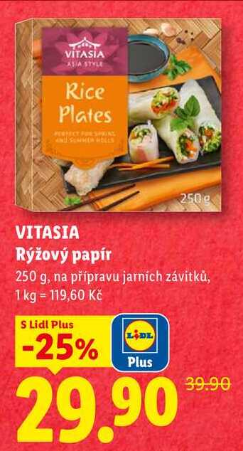 VITASIA Rýžový papír, 250 g