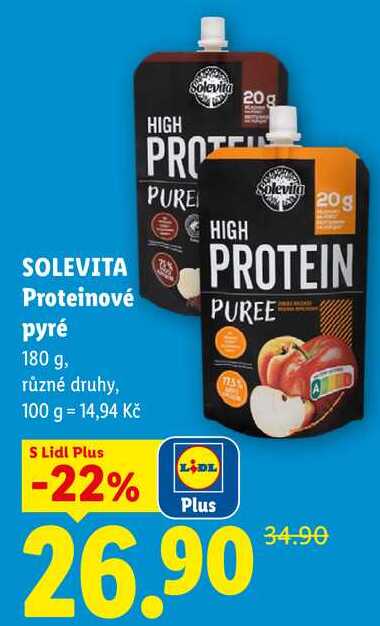 SOLEVITA Proteinové pyré, 180 g