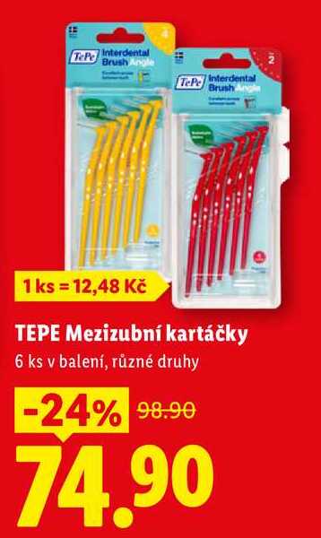 TEPE Mezizubní kartáčky, 6 ks 