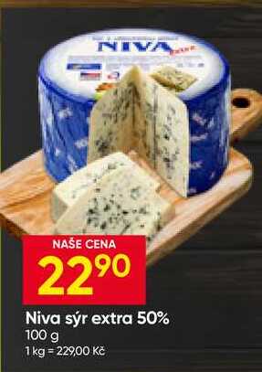 Niva sýr extra 50% 100 g