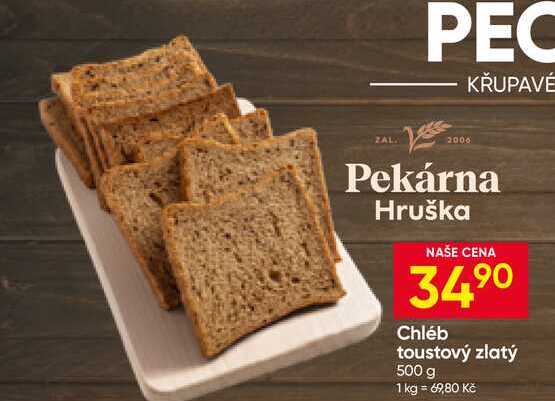 Chléb toustový zlatý 500 g