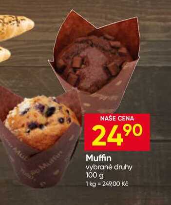 Muffin vybrané druhy 100 g