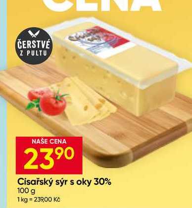Císařský sýr s oky 30% 100 g