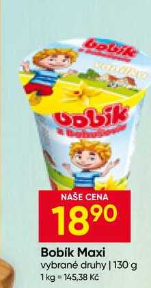 Bobík Maxi vybrané druhy 130 g