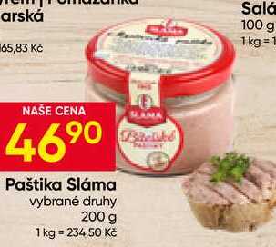 Paštika Sláma vybrané druhy 200 g 