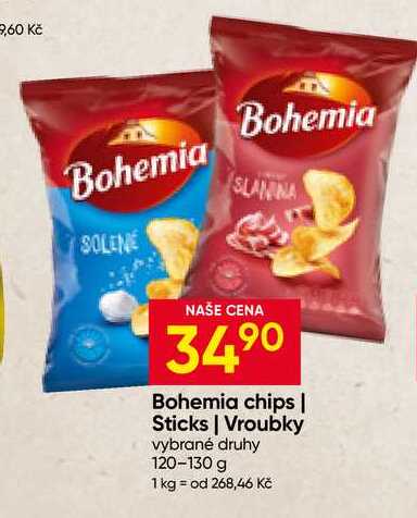 Bohemia chips 120-130 g