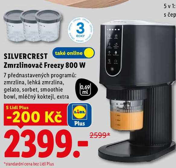 SILVERCREST Zmrzlinovač Freezy 800 W