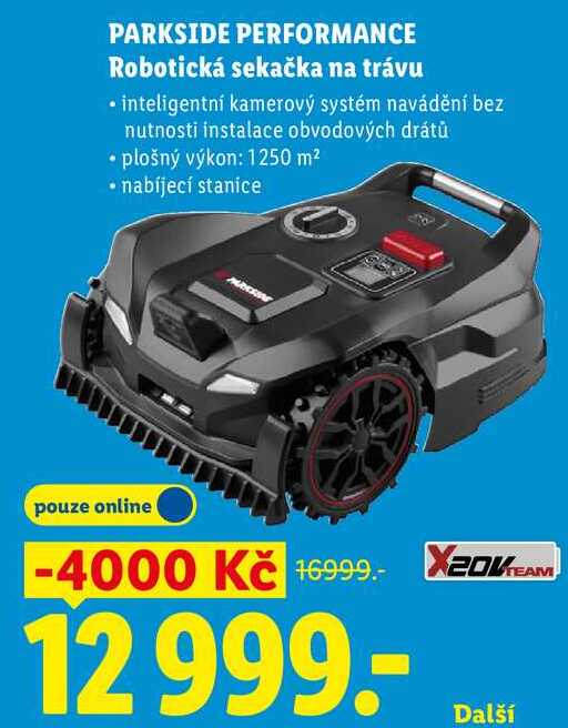 PARKSIDE PERFORMANCE Robotická sekačka na trávu 