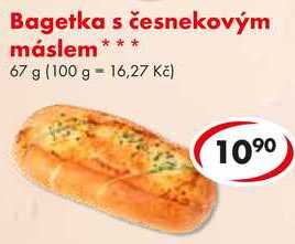 Bagetka s česnekovým máslem, 67 g 