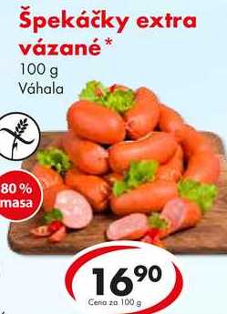 Špekáčky extra vázané, 100 g  