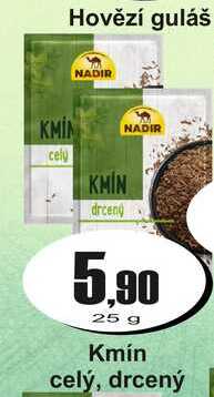 Kmín celý, drcený