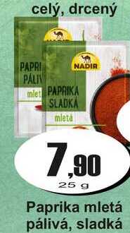Paprika mletá pálivá, sladká