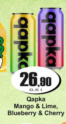 Qapka Mango & Lime, Blueberry & Cherry