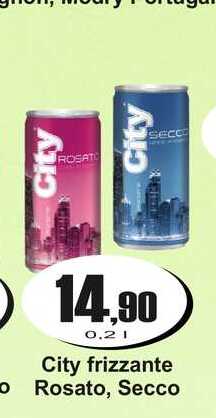 City frizzante Rosato, Secco