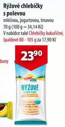 Rýžové chlebíčky s polevou, 70 g