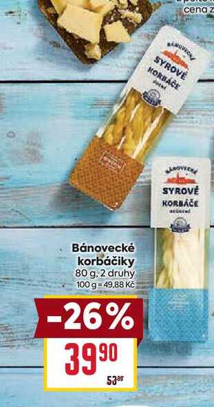 Bánovecké korbáčiky 80 g