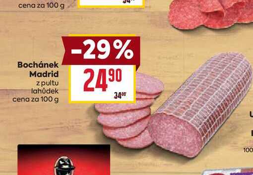 Bochánek Madrid z pultu lahůdek cena za 100 g