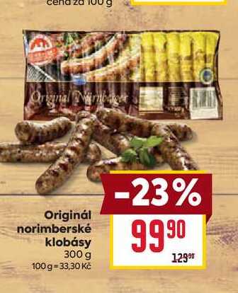 Originál norimberské klobásy 300 g
