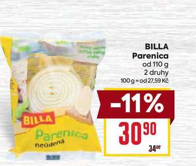 BILLA Parenica od 110 g