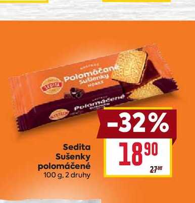 Sedita Sušenky polomáčené 100 g
