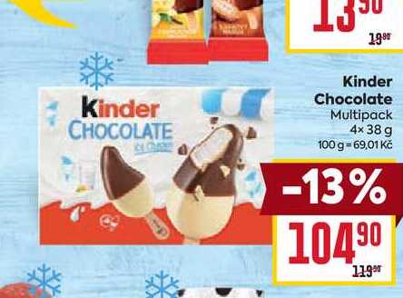 Kinder Chocolate Multipack 4x38 g