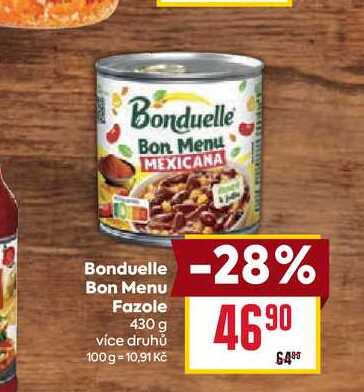 Bonduelle Bon Menu Fazole 430 g