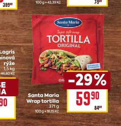Santa Maria Wrap tortilla 371 g 