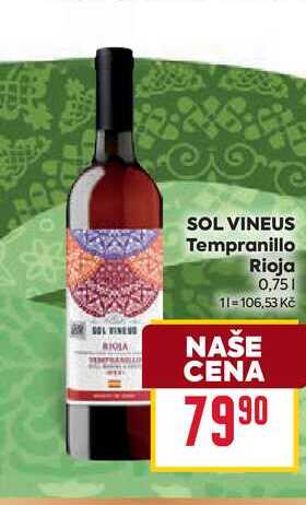 SOL VINEUS Tempranillo Rioja 0,75l