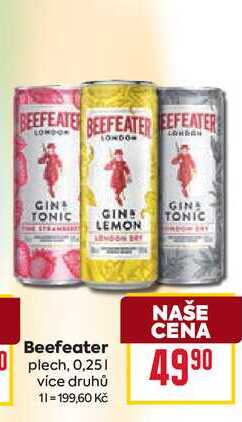 Beefeater plech, 0,25l
