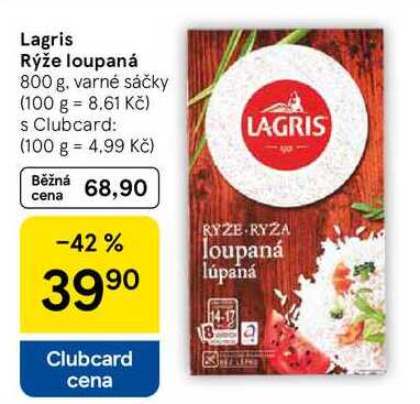 Lagris Rýže loupaná, 800 g
