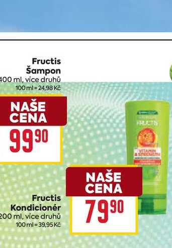 Fructis Kondicionér 200 ml