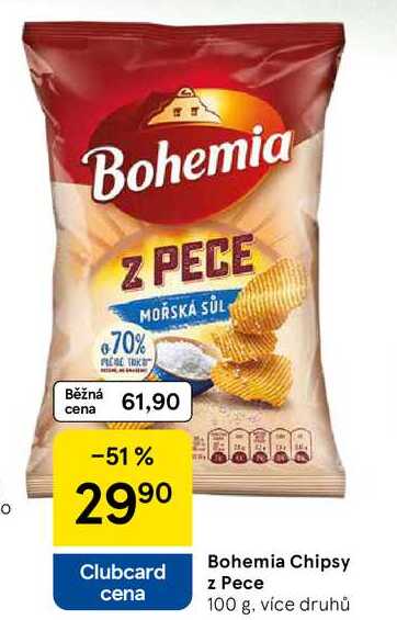 Bohemia Chipsy z Pece, 100 g, více druhů