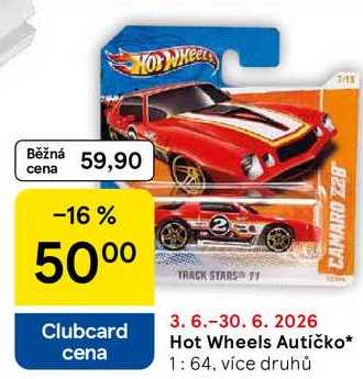 Hot Wheels Autíčko, 1: 64. více druhů