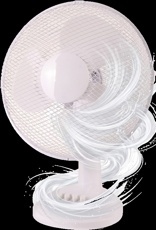STOLNÍ VENTILÁTOR BÍLÝ, 3 STUPNĚ RYCHLOSTI