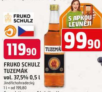 FRUKO SCHULZ TUZEMÁK vol. 37,5% 0,5l