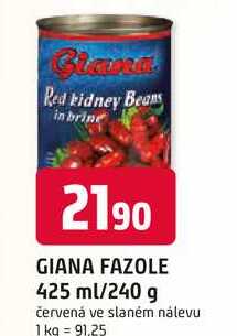 GIANA FAZOLE 425 ml/240 g