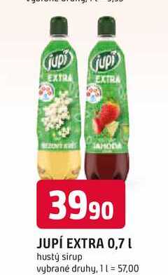 JUPÍ EXTRA 0,71 hustý sirup vybrané druhy