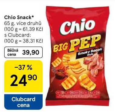 Chio Snack, 65 g. více druhů