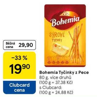 Bohemia Tyčinky z Pece, 80 g, více druhů
