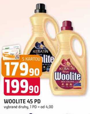 WOOLITE 45 PD vybrané druhy
