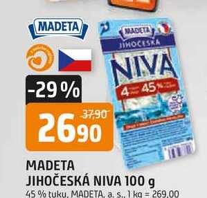 MADETA JIHOČESKÁ NIVA 100 g 45% tuku