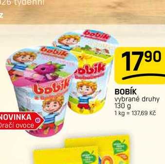 BOBÍK vybrané druhy 130 g