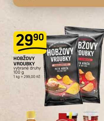 HOBŽOVY VROUBKY vybrané druhy 100 g