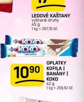 OPLATKY KOFILA | BANÁNY | KOKO 42 g